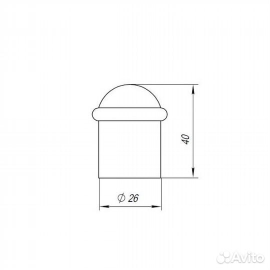 Упор напольный Punto dfix/F40 (DS PF-40) BL-24 чер