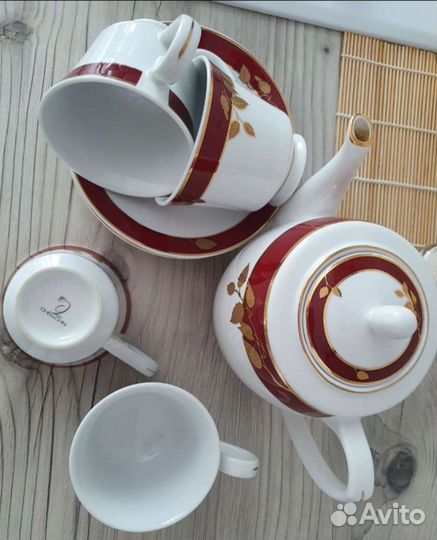 Сервиз чайный кофейный новый 3 набора чайник