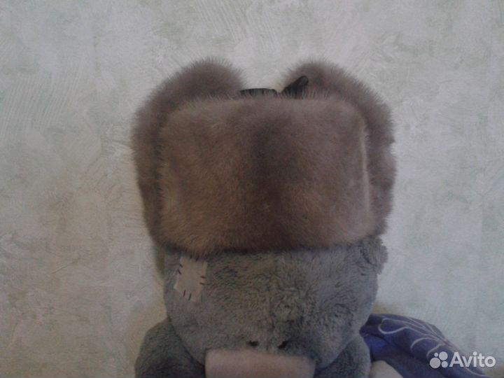 Шапка из голубой норки