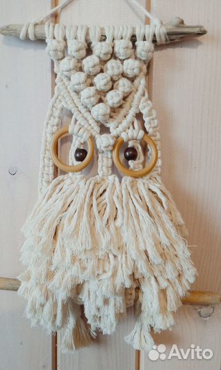 Оберег Сова Стефания. Техника макраме