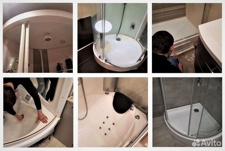 Ремонт Душевых Кабин Джакузи Услуги сантехника