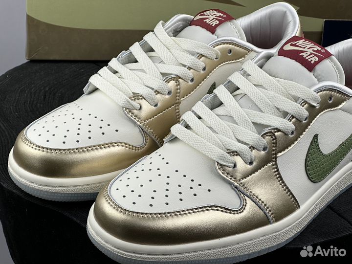 Кроссовки Nike Air Jordan 1 Low OG GS Gragon Gold