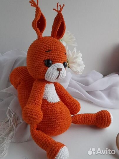 Мягкая игрушка ручной работы белочка набор