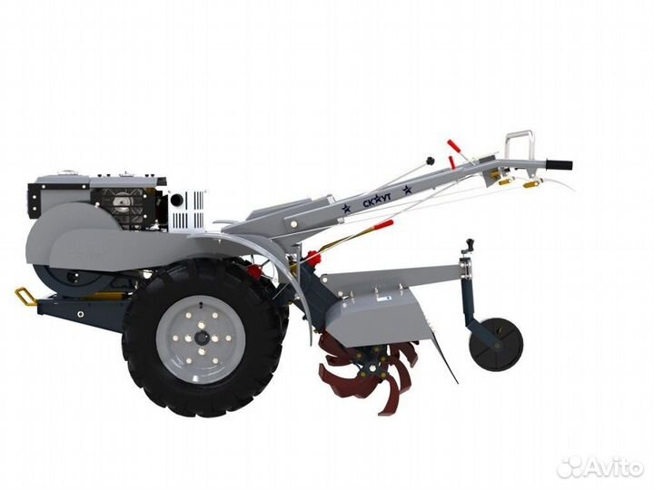 Мотоблок скаут 81 D + почвофреза