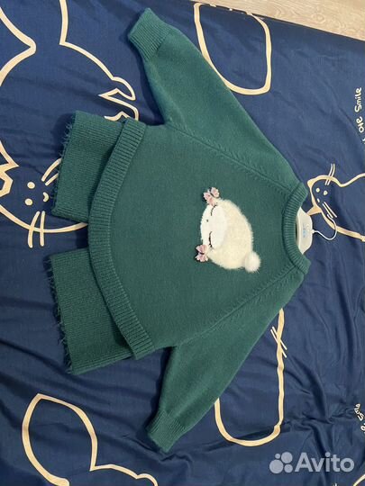 Вязаный костюм детский 86