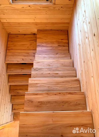 Лестница забежная под ключ