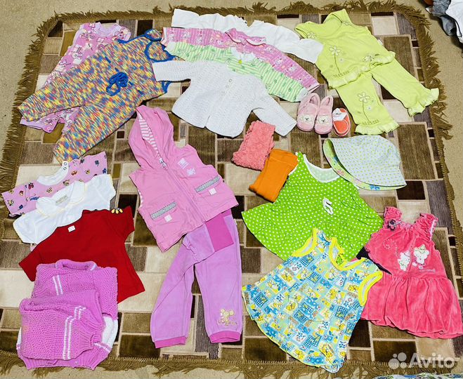 Вещи от 0 до года пакетом на девочку