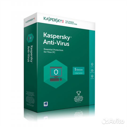 Антивирус Касперского 2 пк 1 год