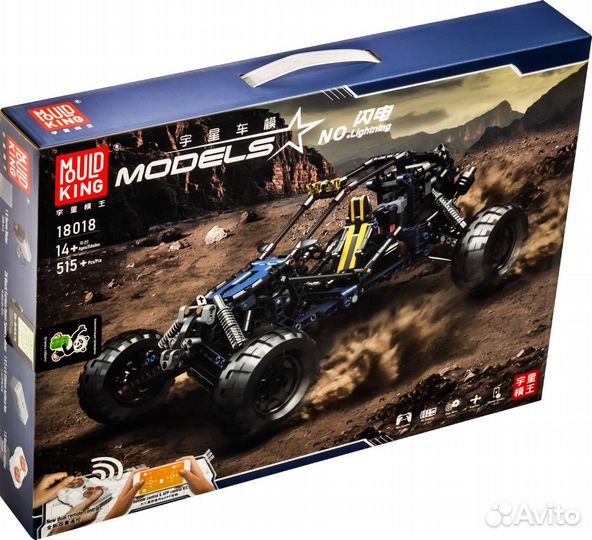 Конструктор Mould King 18018 Гоночный багги «Молни