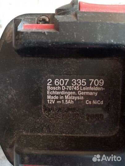 Аккумулятор для шуруповерта bosch 12v