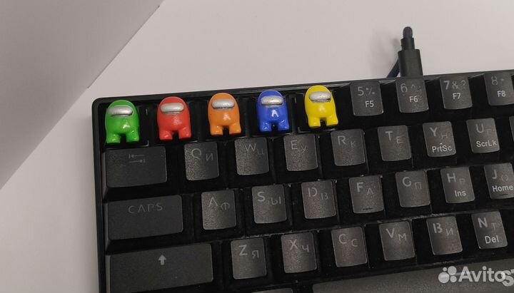 Набор кастомных кейкапов ручной работы among us