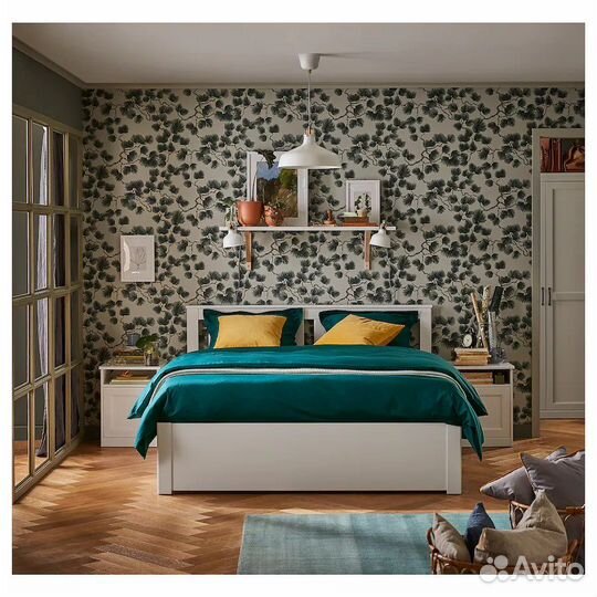 Кровать IKEA с 4 ящиками
