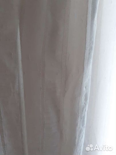 Тюль полупрозрачную в полоску 3 метра