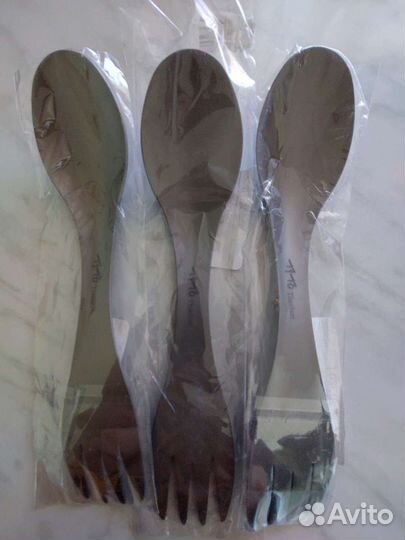 Титановая вилка ложка