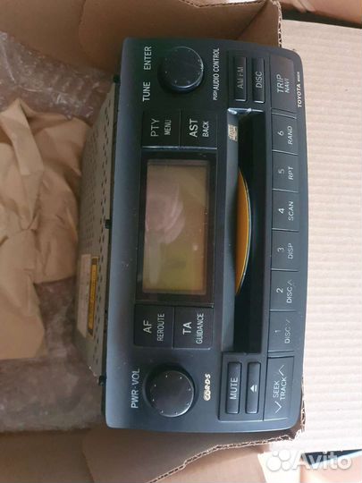 Штатная магнитола на Toyota corolla 120