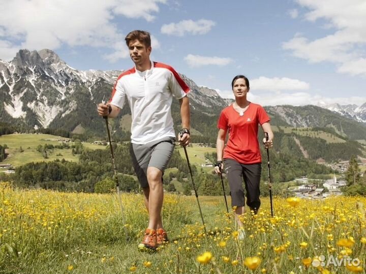 Палки для скандинавской ходьбы FF715-2 цв бордовый