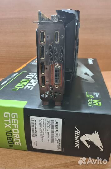 Видеокарта GTX 1080 Ti 11Gb Gigabyte Aorus