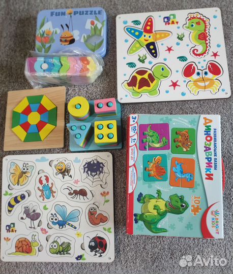 Развивающие игры сортеры пакетом