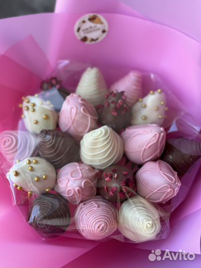 Букет из клубники в шоколаде