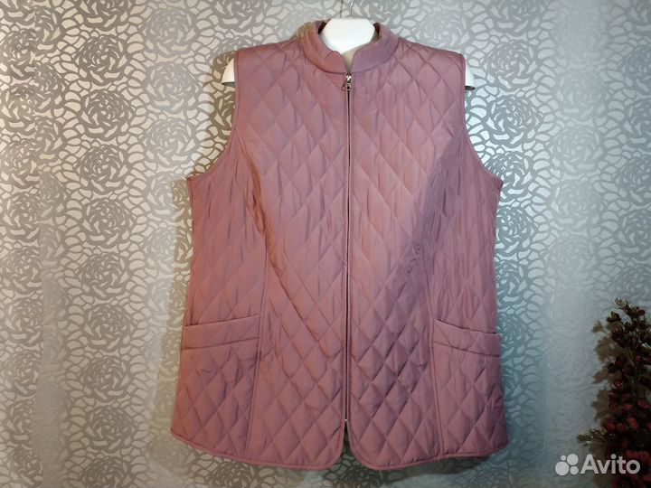 Жилетка женская стёганая лёгкая р.54