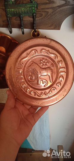 Медная форма для выпечки