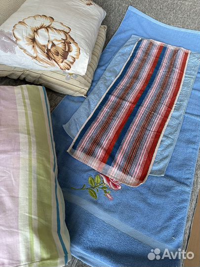 Набор 2 пуховые подушки, одеяло и 3 полотенца