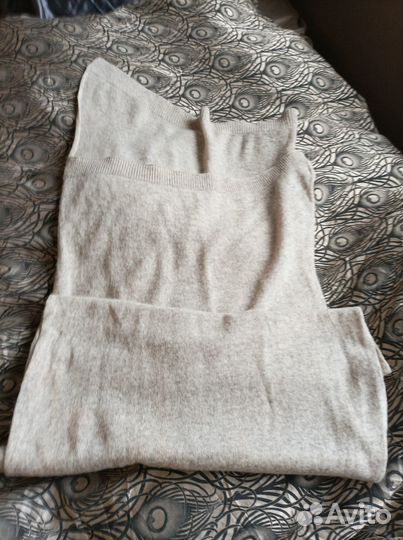 Шарф шерсть 100 проц тауп