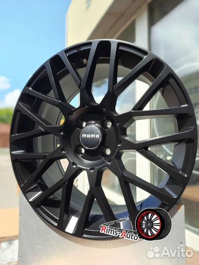 Диски момо r17 4x100 чёрный матовый