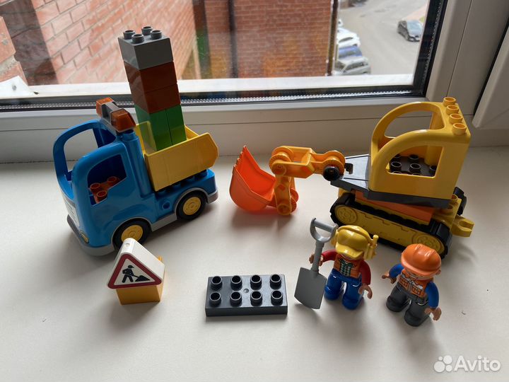 Lego duplo грузовик и экскаватор