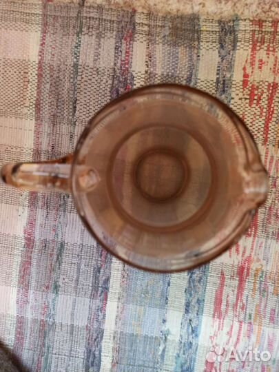 Кувшин цветное стекло СССР