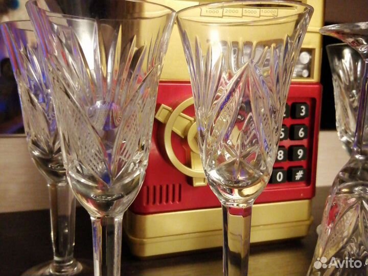 Хрустальные рюмки на ножке СССР