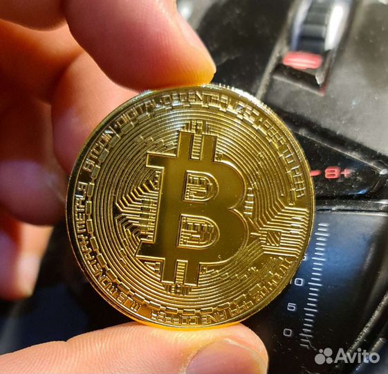 Сувенирная Монета Биткоин Биткойн Bitcoin