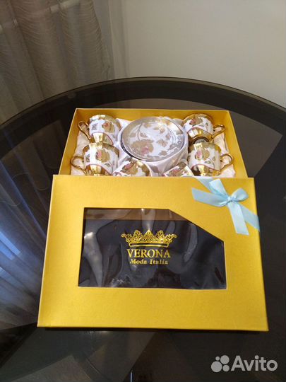 Набор чайных пар Verona Moda Italia (фaрфор)