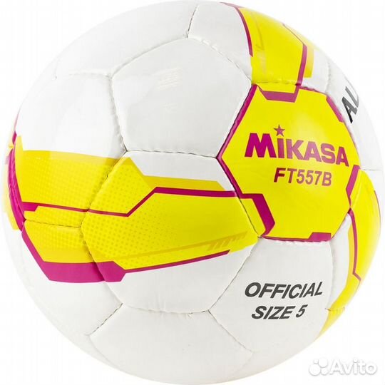 Мяч футбольный mikasa FT557B-YP, размер 5, 32