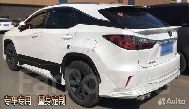 Спойлер Lexus RX 2016г- белый, чёрный, под краску