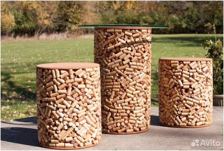 Пробки от вина и шампанского 100 штук