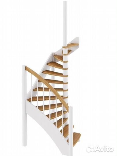 Деревянная лестница лс-04м под покраску