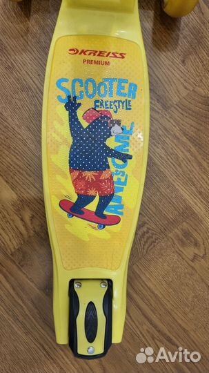 Самокат детский 3-х колесный kreiss