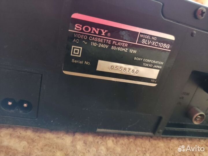 Видеомагнитофон sony (япония)