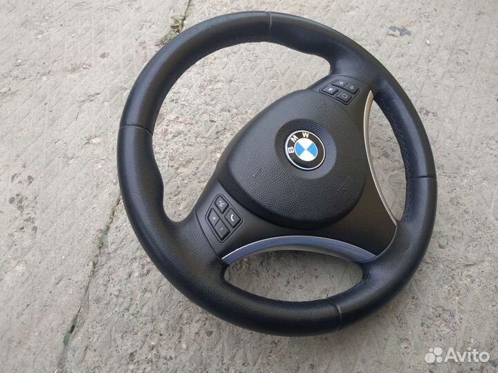 Руль Бмв е87 е90 е84 с аэрбегом и кнопками Sport
