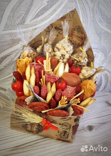 Съедобные букеты на 23 февраля