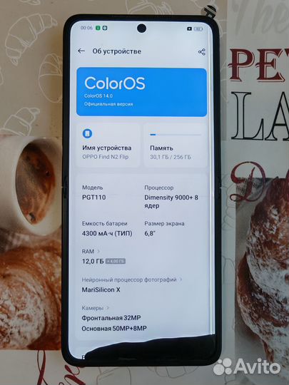 OPPO Find N2 Flip, 12/256 ГБ