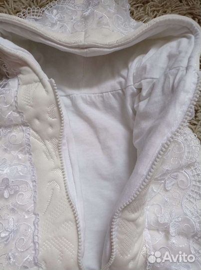 Жаккардовый конверт на выписку весна-лето