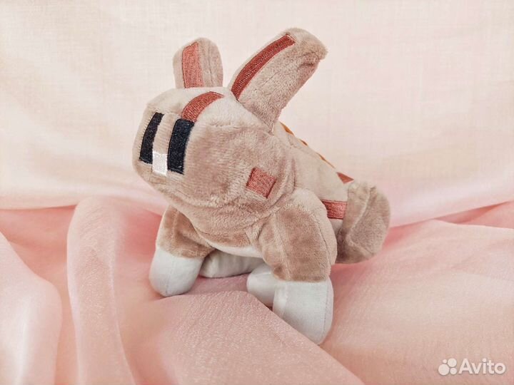 Мягкая игрушка Коричневый кролик Майнкрафт новый