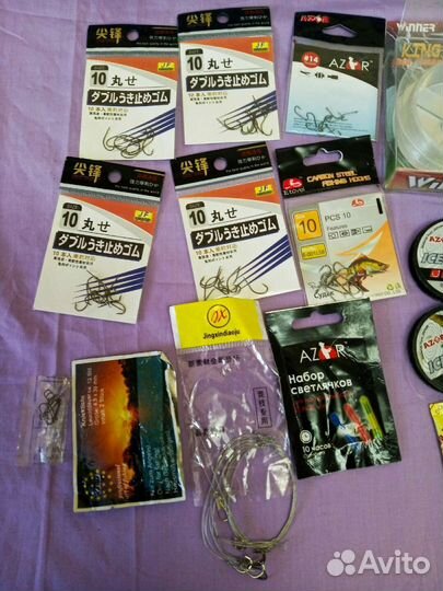 Крючки поплавки леска воблеры спиннинг рыбалка