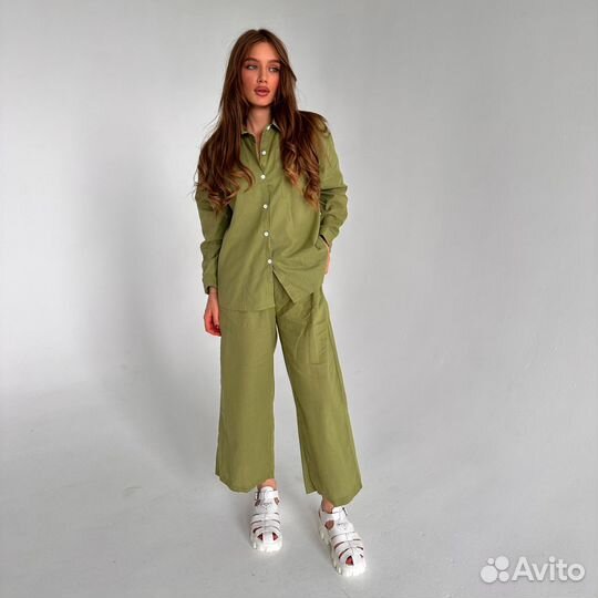 Костюм брюки с рубашкой