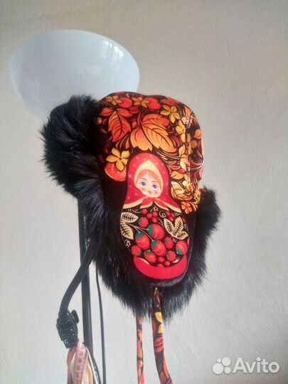 Шапка ушанка Матрешка