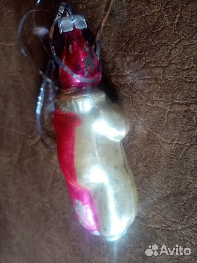 Клоун с дудочкой елочная игрушка редкая