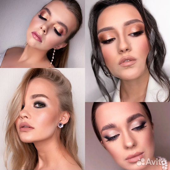 Макияж прически