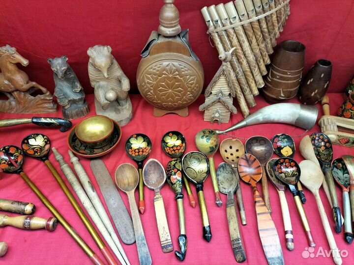 Ложки, деревянная утварь